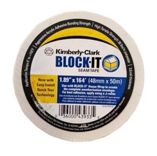 Kimberly-Clark Block-It Seam Tape White Utility Tape Wrap Duct Construction picture