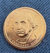 2007-D Denver George Washington $1 Presidential Dollar Coin Roll $25 Face picture