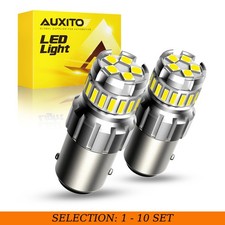 2-20X AUXITO 1157 Canbus White LED Brake Tail Stop Signal Light Bulbs Error Free picture
