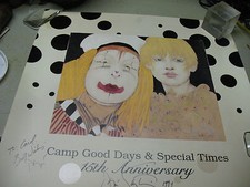 RAMON  SANTIAGO   CAMP GOOD  DAYS 15th ANNIVERSAY 1994 SIGNED  PRINT  18 X 18''  picture