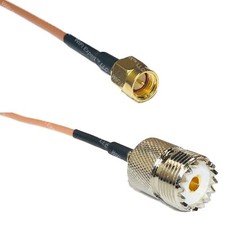 RG316 SMA MALE to SO239 UHF Female RF Cable Rapid-SHIP LOT picture