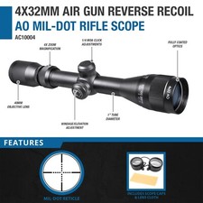 Barska 4x 32mm AO Airgun Riflescope with Mil-Dot AC10004 picture