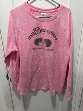 Salmon Walt Disney World Jersy Vintage Style Long Sleeve Xl picture