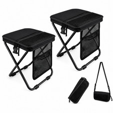 GMOX Pocket Chair 2/4PCS Collapsible Stool Chair Portable Folding Fishing Stool picture
