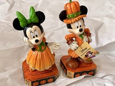 Disney Mickey & Minnie Mouse Fall Thanksgiving Pumpkin Figurine Set TikTok Viral picture