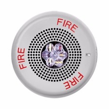 Eaton ELSPSTWC Wheelock Eluxa LED High Fidelity Speaker Strobe, Ceiling, FIRE picture