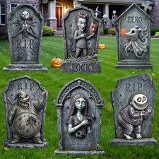 17 Inch Halloween Tombstones Outdoor Yard signs Graveyard Decorations picture