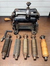 Antique VITANTONIO CAST IRON PASTA MAKER Machine w/ 5 Rollers Vtg 1920 Cleveland picture