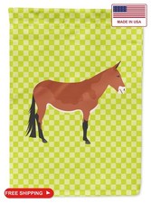 Caroline's Treasures BB7671CHF Mule Green House Flag Large Porch Sleeve Pole Dec picture