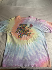 Vintage 1993 Grateful Dead Shirt Single Stitch Anvil Medium Polka Dot Bear Tie picture