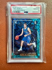 2018-19 Panini NBA Hoops Teal Explosion Luka Doncic #268 ROOKIE RC PSA 10 GEM picture