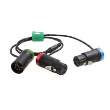 XLR 5 Pin Audio Y Cable for Microphone Recorder to Sony Venice ARRI Alexa LF ... picture