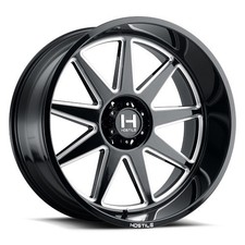 20x10 Hostile H121 Omega Blade Cut (Gloss Black & Milled) Wheel 5x5 (-19mm) picture