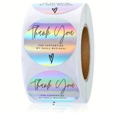 10PCS Thank You For Supporting My Business Decals Seals Labels Craft Stickers picture