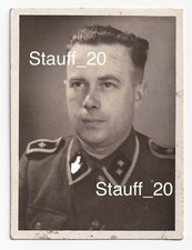 Rare WW2 Special Services Tech Sgt (Oscha.) NCO ID Type Photo (2.5x1.75 inches) picture