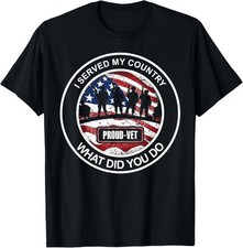 I Served My Country What Did You Do - Proud Vet T-Shirt picture
