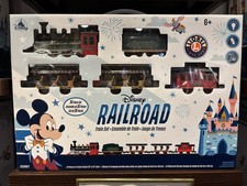 Disney Parks Mickey Mouse Railroad Lionel Train 36 Piece Set NIB picture