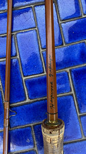 Vintage Phillipson Bamboo Fly Rod Haywood Zephyr 7’6” 2pc Split Cane Rare Length picture