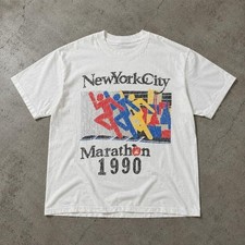 Vintage New York City Marathon 1990 T-Shirt picture