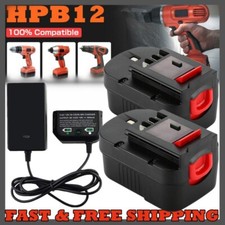 2Pack HPB12 for Black and Decker 12V Battery or Charger Firestorm FSB12 FS120BX picture