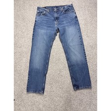 Levi's 505 Men's Jeans 36x30 Regular Straight Fit Blue Denim picture