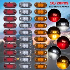 10x Red/Amber LED Side Marker Lights Indicators RV Camper Trailer Truck Running picture