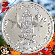2015 Canada $2 Devil's Brigade 1/2oz .9999 Silver Bullion Coin two dollars 🔥 picture
