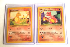 Charmander 46/102 + Charmeleon  24/102 - Base Set - Pokemon - Near Mint picture