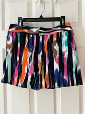 Trina Turk x International Concepts Multicolor Abstract Stripe Shorts - Size 0 picture