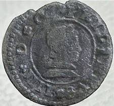 1661-1664 Coin Spanish Empire 16 Maravedis King Philip IV 360 Years Old Rare picture