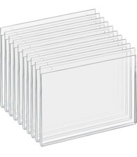 Azar 162715 Acrylic Horizontal Wall Mount Sign Holder, 10 Count, 11 x 8.5in picture