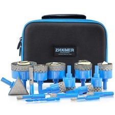 16Pcs Diamond Hole Saw Kit for Tile,  Ceramic, Granite, Marble and More Drilling picture