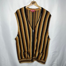 SS21 2021 Supreme NYC Stripe Knit Sweater Vest in Brown L picture