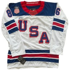 Jack Hughes USA White ‘26 Olympics Jersey Mens XL RARE New Jersey Devils picture