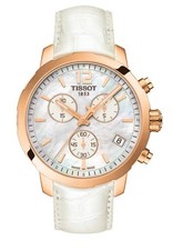 Tissot Quickster Chrono Mother of Pearl Dial Watch T0954173611700 Battery Needed picture
