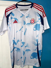 adidas Costa Rica AEROREADY Soccer Jersey White/Blue/Red/Navy picture