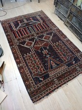 Vintage Afghan Handmade Baluchi Rug Tribal Rug (61 in x 39 in)  picture