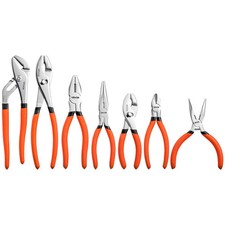 VEVOR Pliers Set 7-Piece Utility Pliers Set Polished Carbon Steel Jaw Hand Tools picture