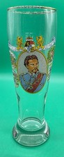 Breweriana Collectable Germany Konig Ludwig II Beer Pilsner Glass 20 ounce picture