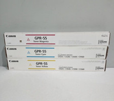 Canon GPR-55 Yellow Magenta Cyan Toner Cartridge Lot of 3 picture