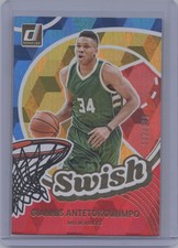 2025-26 Donruss #15 Giannis Antetokounmpo Swish Red Cubic #/199 picture