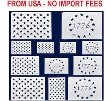 WISYOK American Flag 50 Star Stencils and 13 Stars 1776 Templates, American Flag picture