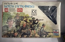 ESCI ERTL Vietnam War North Vietnamese Infantry Figures 1/72 Plastic Set (50) picture
