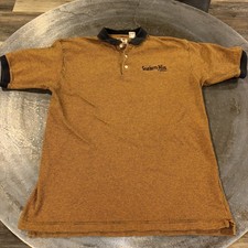 Vintage Southern Miss Golden Eagles Polo Men’s Large Mustard Black RARE picture