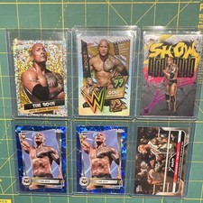 The Rock WWE 10 Card Topps Lot Gold Limited Sapphire Finest Topps NOW picture