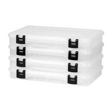 Plano PLASM374 3700 StowAway Utility Tackle Boxes - Clear - 4-Pack picture
