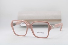 NEW JIMMY CHOO JC 3027 5014 PINK SILVER AUTHENTIC EYEGLASSES 54-16 picture