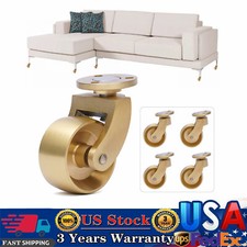 SALE Universal Antique Brass Ball Swivel Wheels Caster for Furnitures Pack of 4 picture
