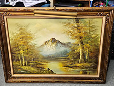 Original Oil Painting Size 44x32 Canvas Art  Signed by Artist Phillip Cantrel picture