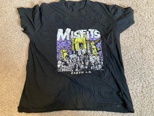 Vintage 80s Misfits Earth A.D. T Shirt Single Stitch Punk Danzig Rare XL picture